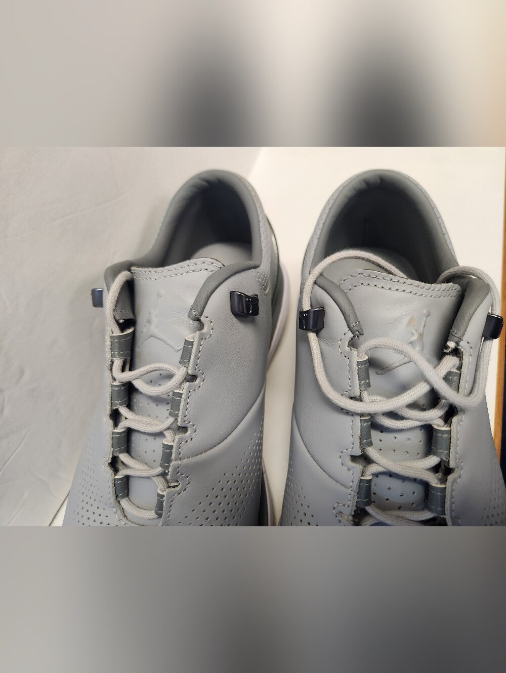 Nike Jordan ADG 4 Wolf Grey Leather Golf Shoes Men's Size 11 DM0103-010 - Picture 2 of 9